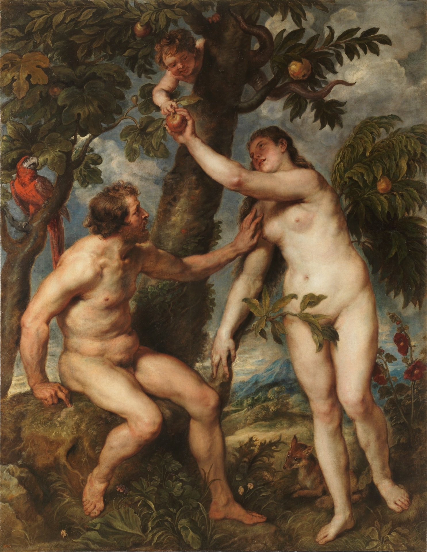 Pierre Paul Rubens, Adam et Eve, huile sur toile